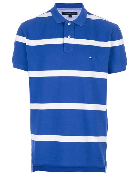 tommy hilfiger striped polo shirt